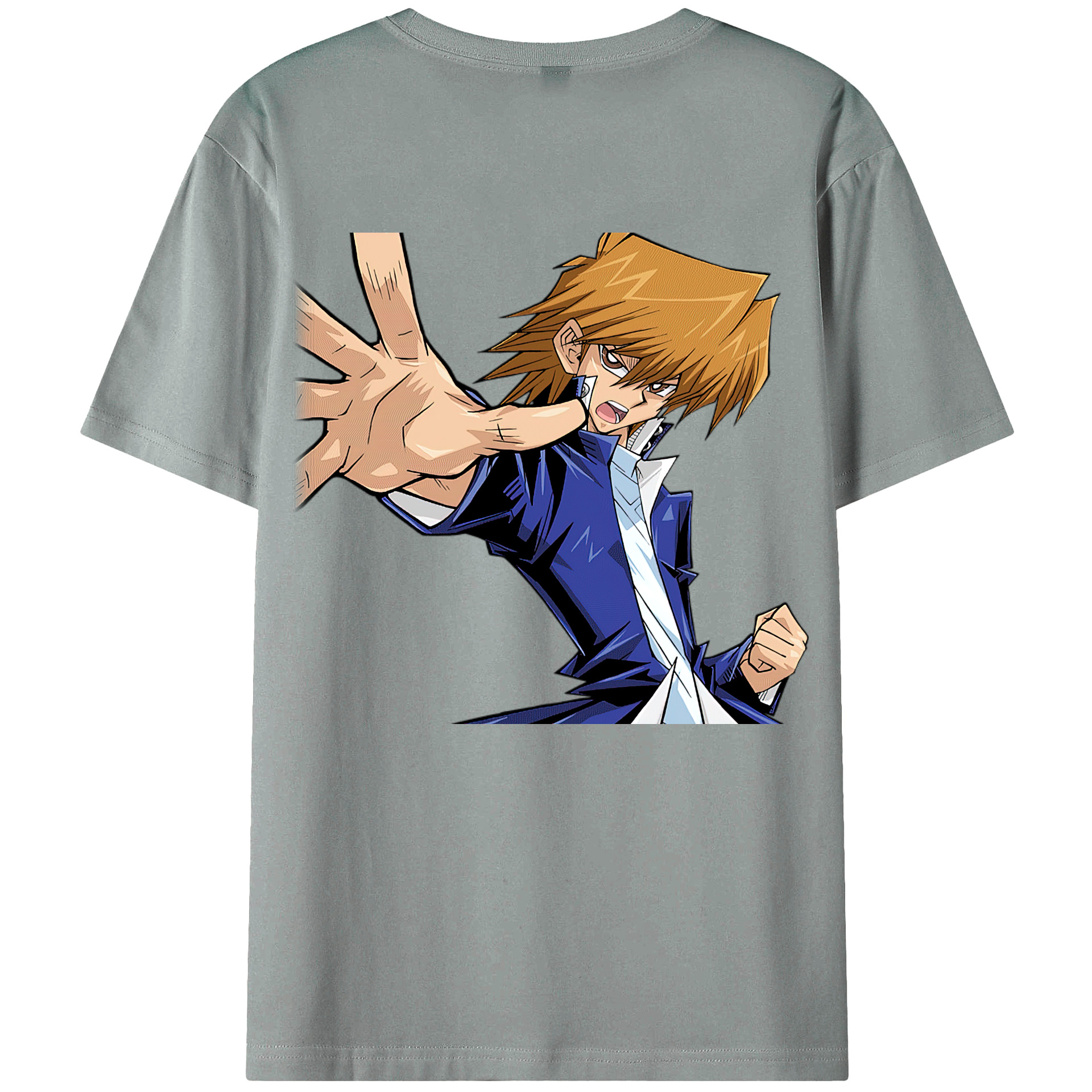 （画像用） 遊☆戯☆王 Yu-Gi-Oh! 綿100％ メンズ半袖Tシャツ（バックプリント） 通気性